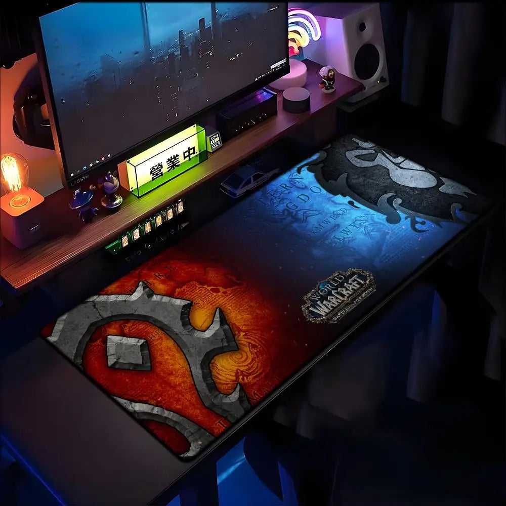 World of Warcraft Lich King podloga za miš za PC, HD anime gaming dodatak, podloga za tipkovnicu i miš za laptop, XXL podloga za gaming stol i ormarić, Mer podloga za miš