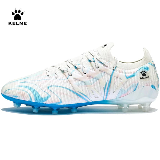 Kelme Football Shoes Men’s AG/FG Mixed Stud Adult Professional Artificial Grass Competition Shoes Daily Training Soccer Shoes
