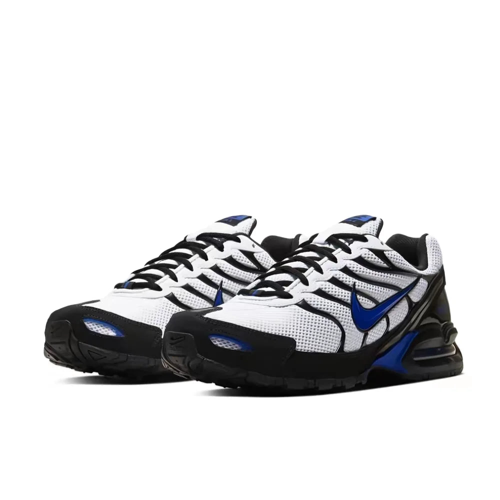Pánské tréninkové běžecké boty Nike Air Max Torch 4 – černá/bílá/modrá, prodyšná síťovina, ležérní pohodlí, pevný úchop CW7026-100