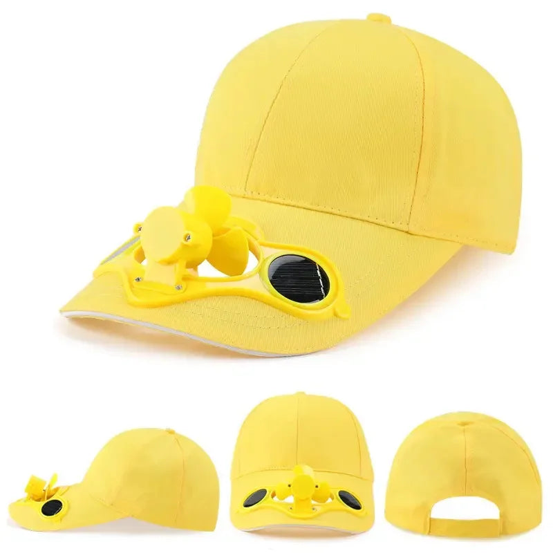 Solar Fan Cap UV Protection Hat Light Mesh Baseball Cap Cooling Fan For Fishing Golf Travel Sports Summer Item Sun Visor Hat