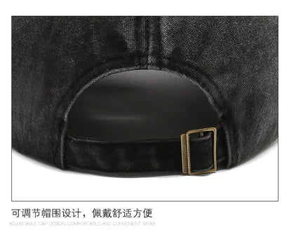 Casquette de baseball vintage « Letter Bull » délavée avec broderie, casquette de soleil rétro pour hommes et femmes, casquette à visière décontractée style hip-hop