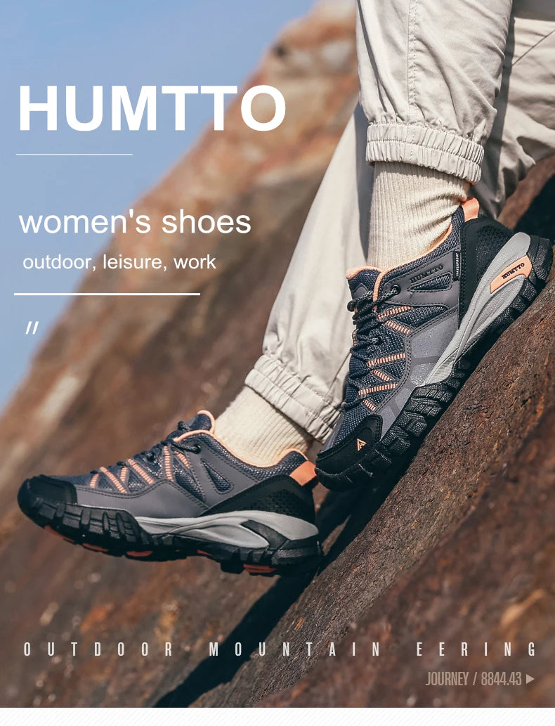 HUMTTO planinarske cipele za žene, otporne na habanje, ženske sportske cipele za vanjske aktivnosti, tenisice na vezanje za penjanje i trekking, model 110609B