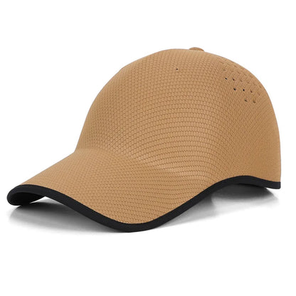 Nahtlose Baseballkappe für Herren – schnell trocknend, zusammenfaltbar, Sportkappe für Outdoor, Angeln, Klettern, Sport – leichte Schirmmütze, Sonnenhut