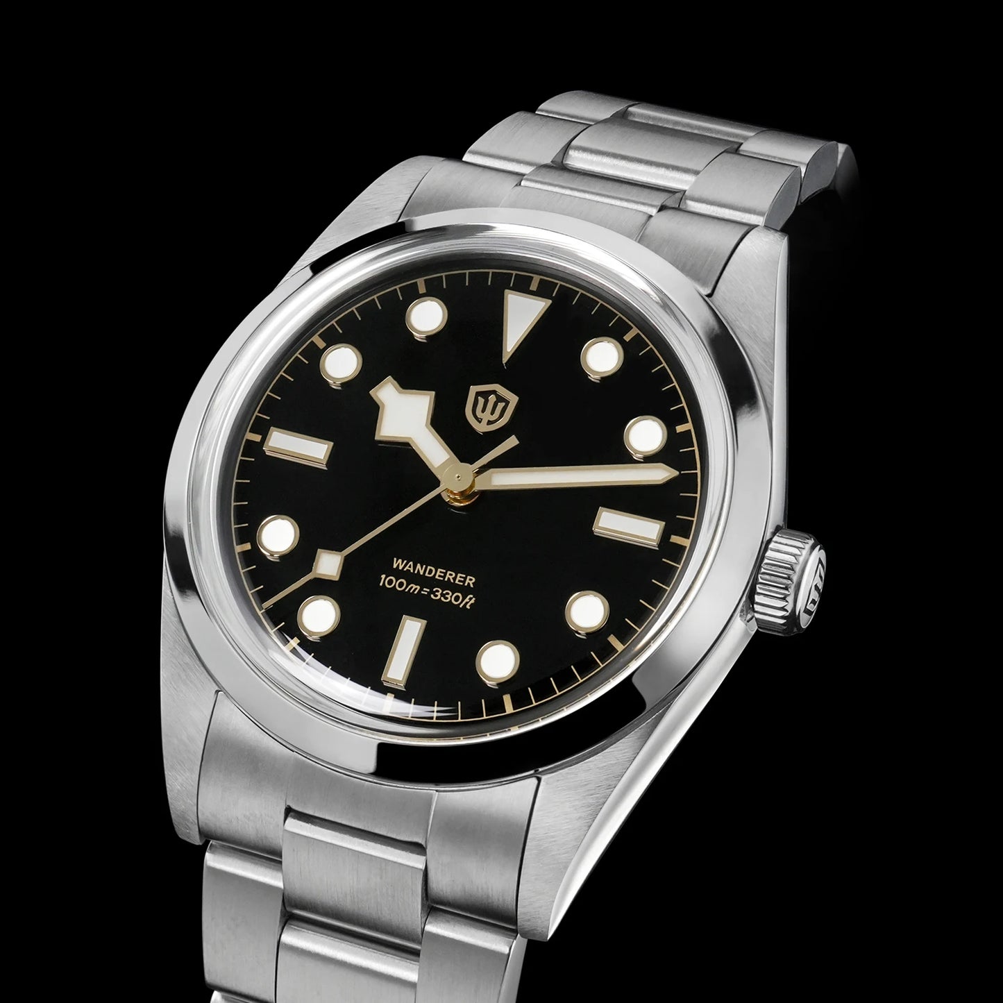 Watchdives WD1016 V3 36Mm VH31 Quartz Watch Man Multicolored K1 Bubble Mirror Sapphire Luminous 100M Waterproof Steel Wristwatch