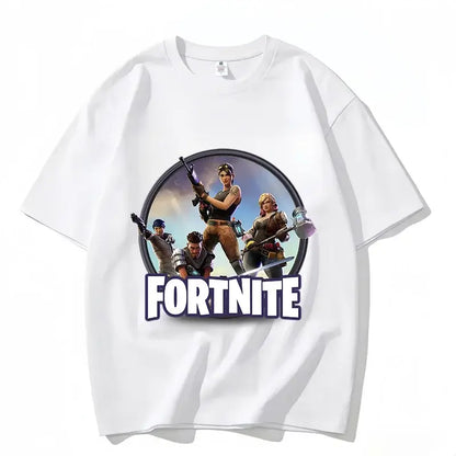 Fortnite majica s okruglim izrezom, uniseks za odrasle, gaming plesna moda, nova, od čistog pamuka, kratkih rukava, savršena za ležerno nošenje i odmor