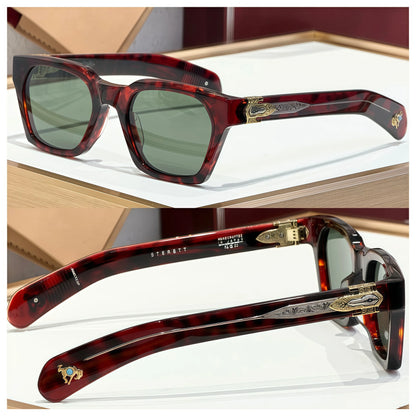 Sterett Luxury Sunglasses Acetate Frame Handmade Limited Edition Paddle Temples Premium Quality