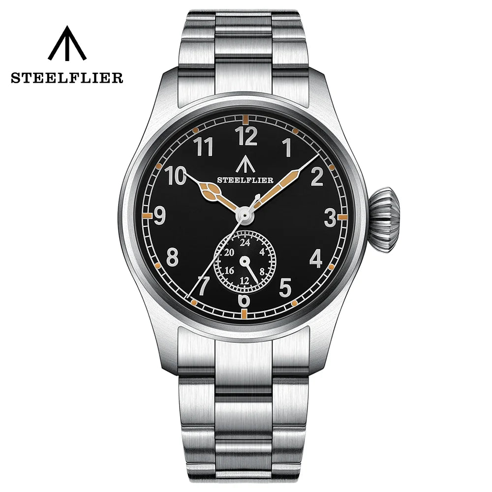 Relógio de Pulso de Quartzo de Luxo STEELFLIER Official SF746, Luminoso Suíço, Movimento Silencioso VH60, 20Bar, Impermeável, Multi-Fuso Horário