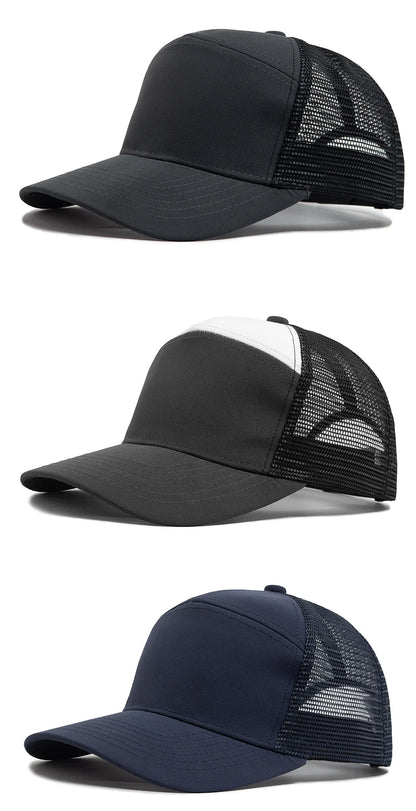 Sommer-Baseballkappe mit 7-Panel-Design, Fashion-Hip-Hop-Mesh-Kappen, Herren-Trucker-Cap, Visier, Hardtop, Snapback, Damen, Unisex, coole neue Marke