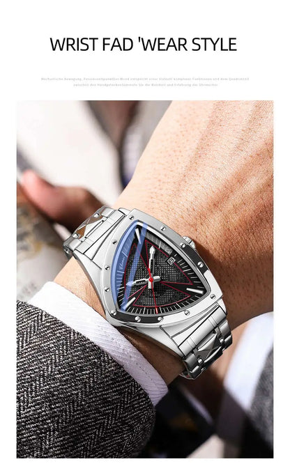 CHENXI Fashion Men's Watch Quartz Wristwatch Casual Hollow Triangle Watch Luxury Men's Gift Clock  Relojes Para