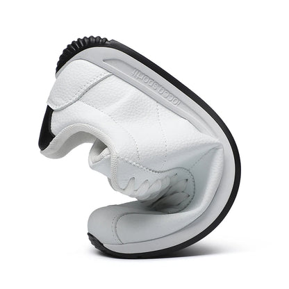 Zapatillas deportivas de cuero PU para tiempo libre, running, verano, moda, antideslizantes, montañismo, tenis, tendencia, superventas, para hombre, blancas, planas