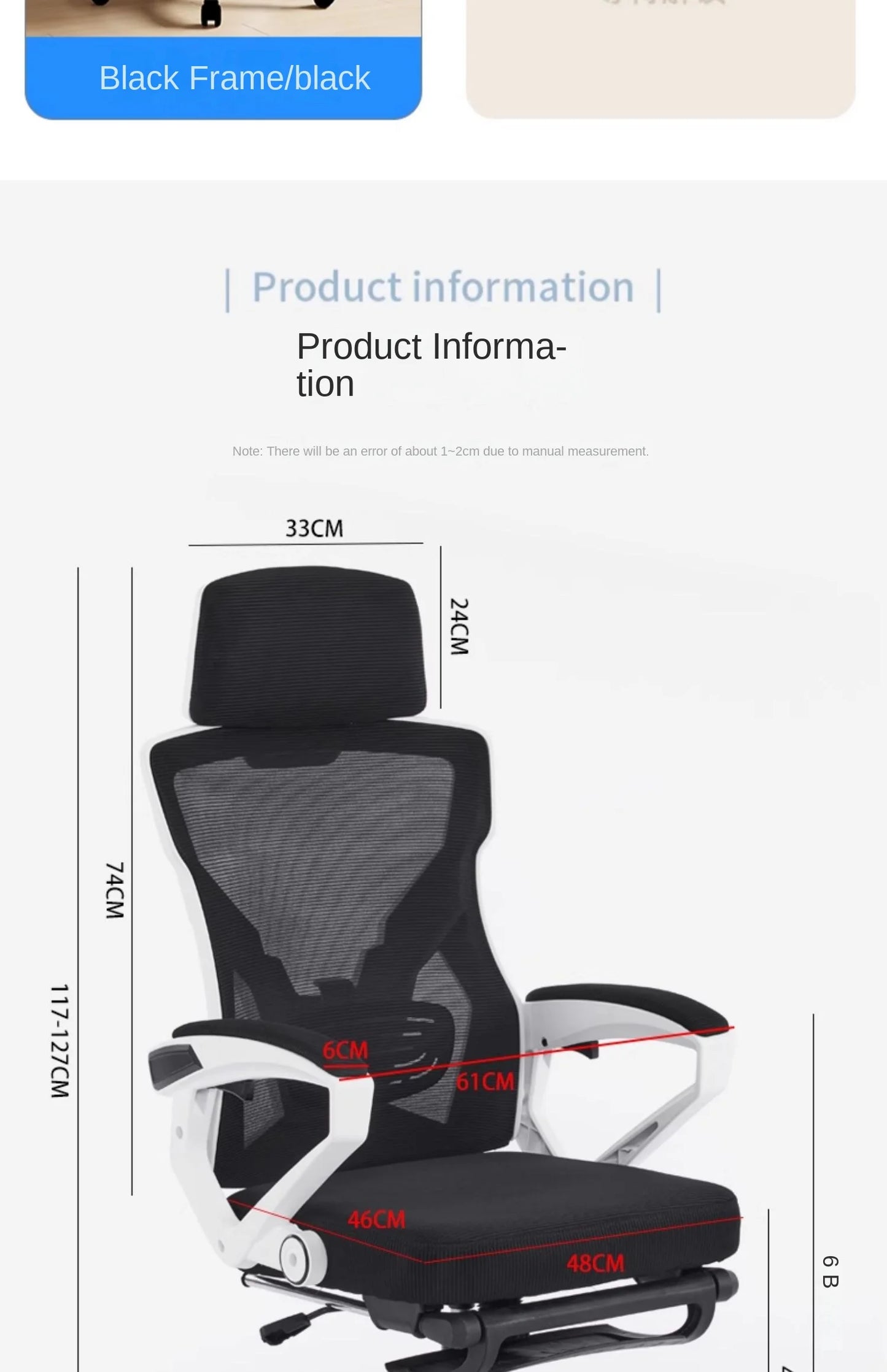 Ergonomic Reclining Seat, Comfortable Office Chair, Household Computer Chair, Student Dormitory, Gaming Chair with Footrest