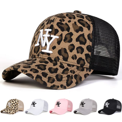 Unisex Letter Embroidery Baseball Net Caps Spring and Summer Outdoor Adjustable Casual Hats Sunscreen Hat Sports Cap