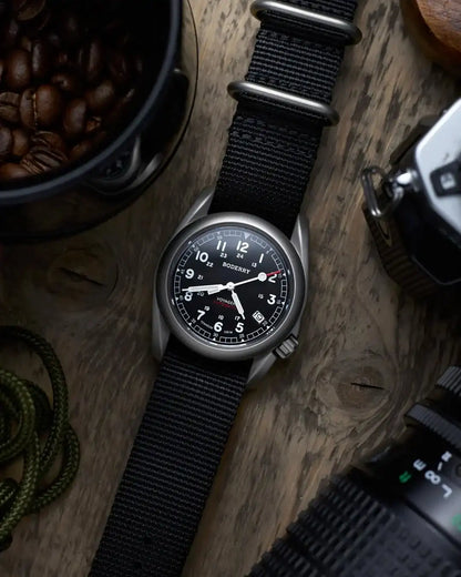 Boderry Field Watch VOYAGER Mens Watches 100M Waterproof Titanium Automatic Luminous For Seiko Movement Wristwatch