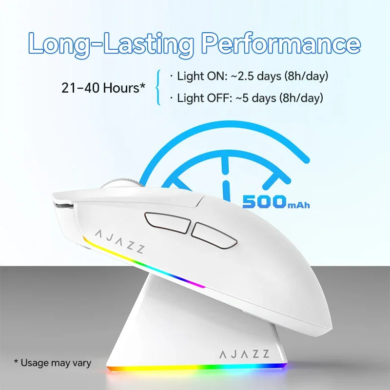 Langaton pelihiiri AJAZZ AJ139 V2 MC/AJ139 PRO, PAW3311/PAW3395-sensori, 12000DPI/26000DPI, 500mAh, Bluetooth-hiiri PC:lle