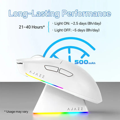 Langaton pelihiiri AJAZZ AJ139 V2 MC/AJ139 PRO, PAW3311/PAW3395-sensori, 12000DPI/26000DPI, 500mAh, Bluetooth-hiiri PC:lle