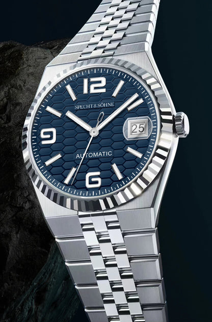 Specht & Söhne New Mens Watches Miyota 8215 Automatic Mechanical Wristwatches Stainless Steel Watch Relogio Masculino 37MM