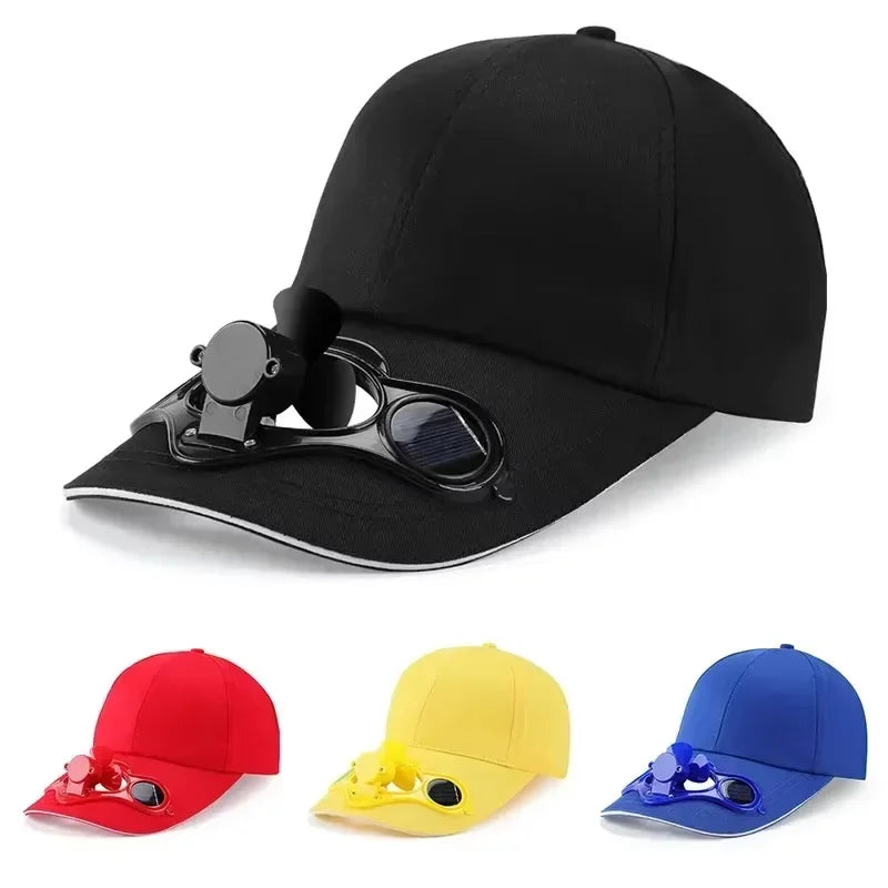 Solar Fan Cap UV Protection Hat Light Mesh Baseball Cap Cooling Fan For Fishing Golf Travel Sports Summer Item Sun Visor Hat