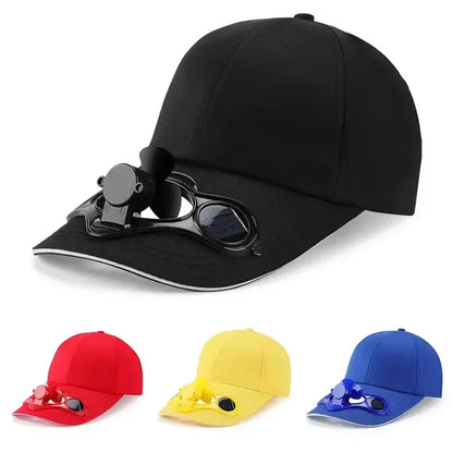 Solar Fan Cap UV Protection Hat Light Mesh Baseball Cap Cooling Fan For Fishing Golf Travel Sports Summer Item Sun Visor Hat