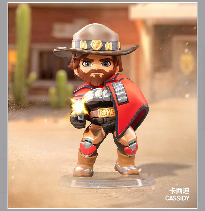 POP MART Overwatch Play of The Game Series Original Blind Box Surprise Mystery Box Cute Anime Action Figure Ornaments Figurines