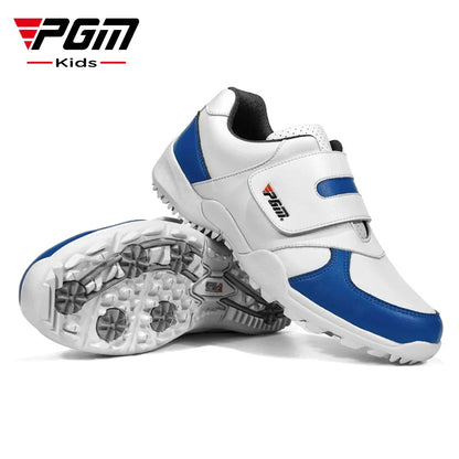 PGM Barn Flickor Pojkar Golfskor Halkfria Läder Utomhus Barnsneakers Sportskor XZ054