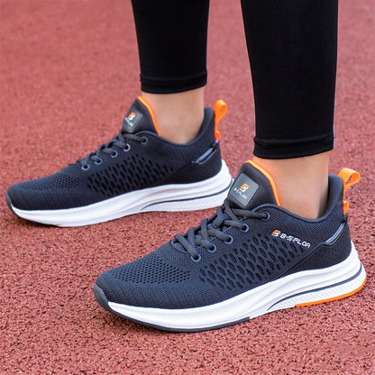 Baasploa Leichte Laufschuhe für Herren – Bequeme Designer-Mesh-Freizeitsneaker für Herren mit Schnürung – Outdoor-Sport- und Tennisschuhe für Herren