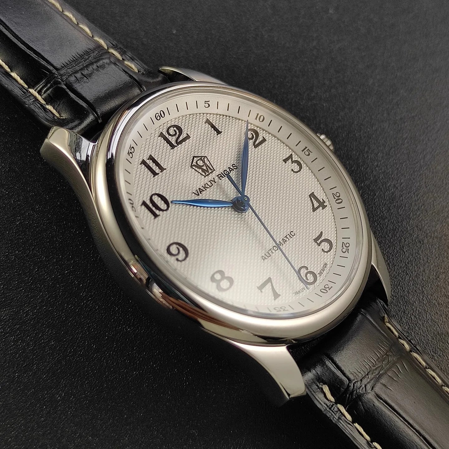 Vakuy Automatic Mechanical Watch Man's Business Auspicious Face Seagull ST2130 Movement Blue Pointer Waterproof Men's Watch