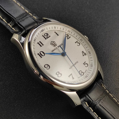 Vakuy Automatic Mechanical Watch Man's Business Auspicious Face Seagull ST2130 Movement Blue Pointer Waterproof Men's Watch