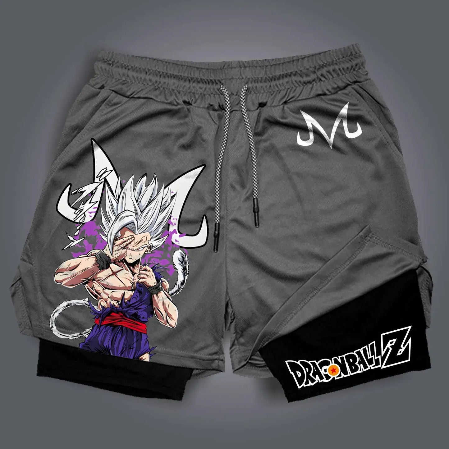 Licencirane kratke hlače Dragon Ball Super 2025 - japanske anime prozračne brzosušeće hlače za plažu, retro Y2K hip-hop stil