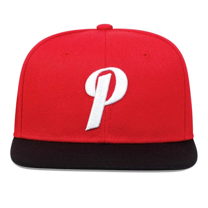 Unisex P Letter Embroidery Hip-hop Hats Spring And Autumn Outdoor Adjustable Sports Casual Baseball Caps Sunscreen Hat
