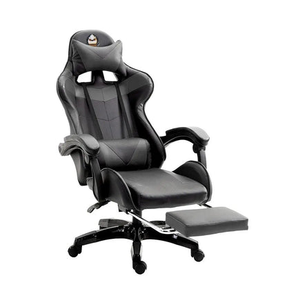 Ergonomic Gaming Chair, Office Chair, Height Adjustable, PU Leather Computer Chair, with Headrest and Lumbar Support, 360° Swivel