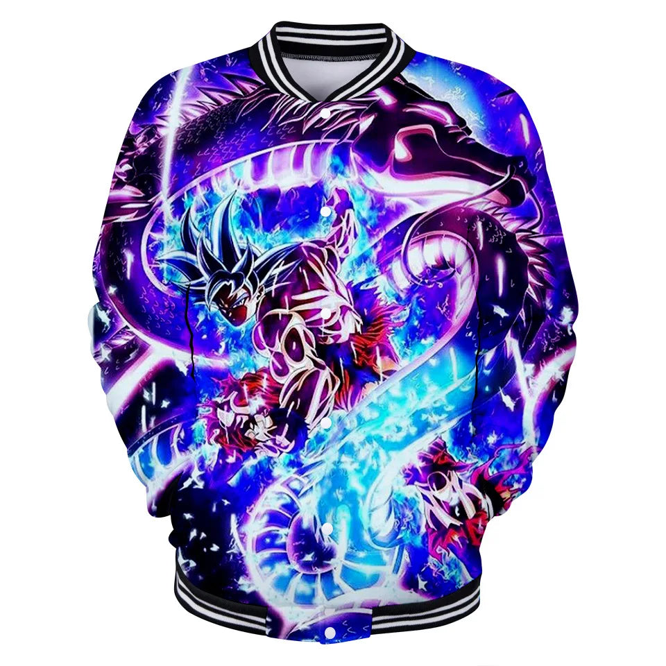 Dragon Ball Streetwear Baseball Uniform for Men Women Son Goku Adults Costumes Jackets Spring Fall Coat Cardigan Sweatshirt Gift