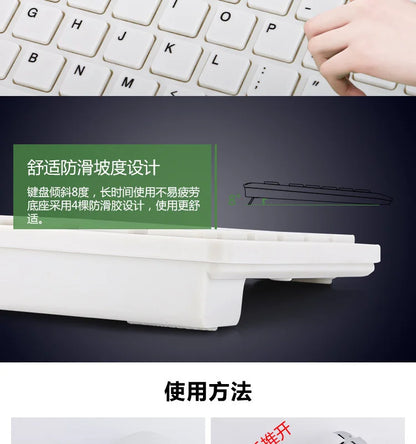 New 2.4G Wireless Keyboard and Mouse Set for Laptop iPad PC Desktop for Android iOS Windows