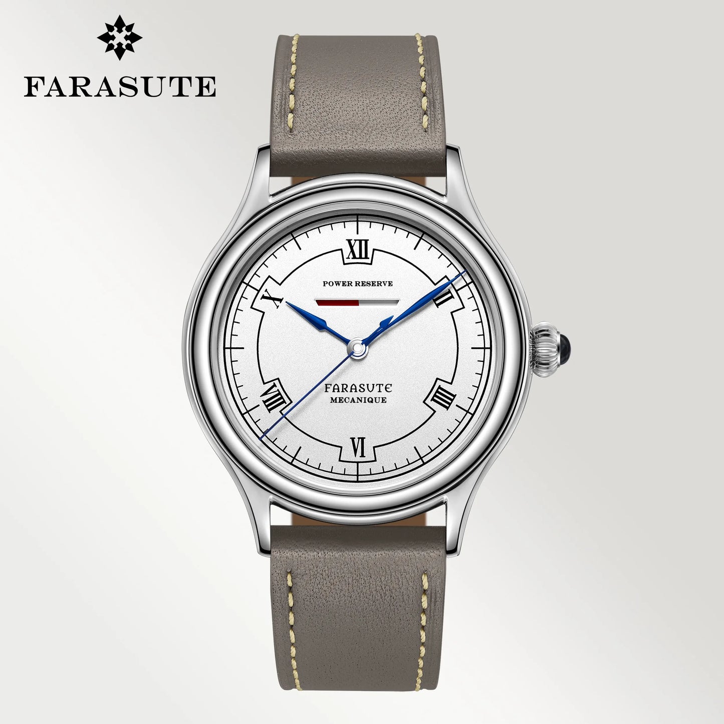 FARASUTE Luxury Men Manual Mechanical Watch Seagull Movement Power Reserve 80 Hours Sapphire Glass Stainless Steel Watch Reloj