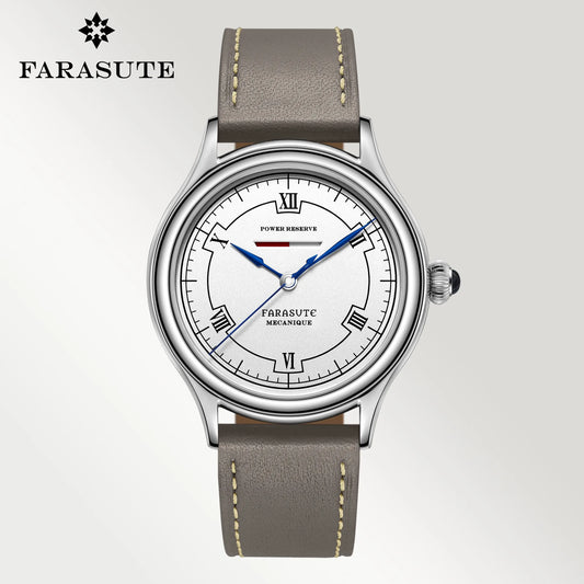FARASUTE Luxury Men Manual Mechanical Watch Seagull Movement Power Reserve 80 Hours Sapphire Glass Stainless Steel Watch Reloj