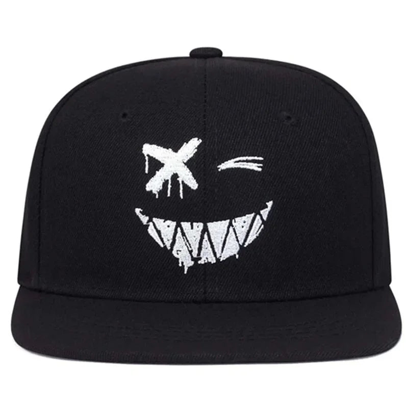 Hip-Hop-Herrenkappen – Personalisierte, bestickte Baseballkappe – Verstellbare Snapback-Kappe aus Baumwolle – Sonnenkappe für Frühling und Sommer – Freizeitkappen