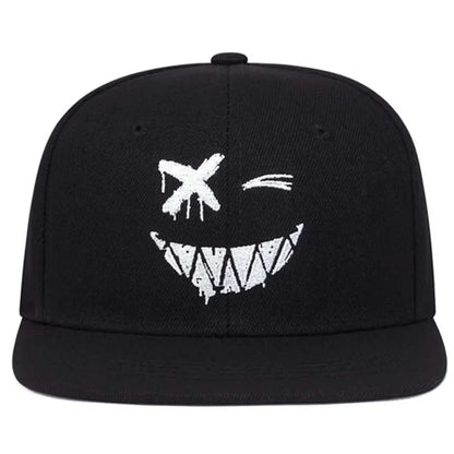 Hip-Hop-Herrenkappen – Personalisierte, bestickte Baseballkappe – Verstellbare Snapback-Kappe aus Baumwolle – Sonnenkappe für Frühling und Sommer – Freizeitkappen