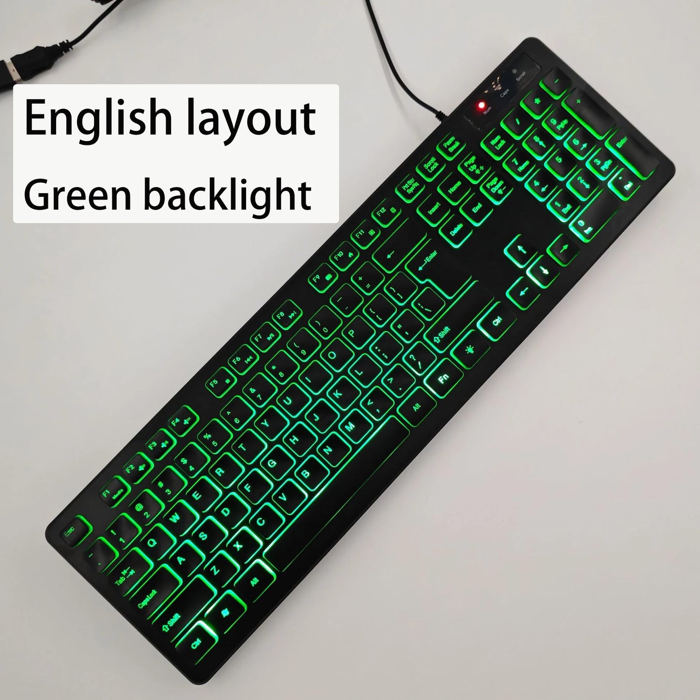 Spanish/French (AZERT)/Russian/Arabic/German keyboard layout Backlit wired Desktop Gaming Keyboard For Desktop Computer office