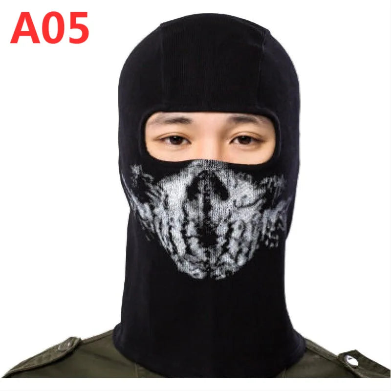 Night light cycling mask; Call of Duty Skull Mask; CS Headset; Deadpool Merchandise Warm Mask; Halloween Fun