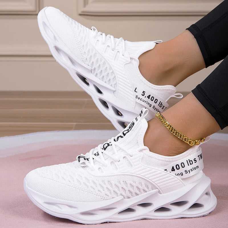 Zapatillas deportivas de moda para mujer, zapatillas con plataforma, zapatos planos de primavera-invierno, zapatillas de running para mujer, tallas grandes, 43