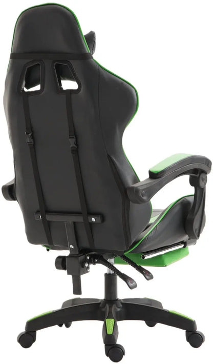 Ergonomic Gaming Chair, Office Chair, Height Adjustable, PU Leather Computer Chair, with Headrest and Lumbar Support, 360° Swivel