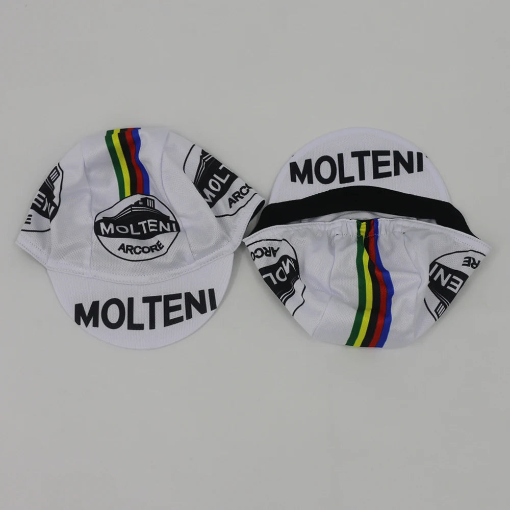 Retro Team Molteni Radmütze – atmungsaktiv, Sonnenschutz, Outdoor-Sportmütze, Unisex