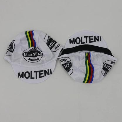 Retro Team Molteni Radmütze – atmungsaktiv, Sonnenschutz, Outdoor-Sportmütze, Unisex