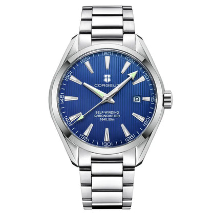 Luxury NH35 Movt Corgeut 41mm Man Sport Clock Automatic Relogio Masculino Mechanical Wristwatch Sapphire Steel Band Men's Watch