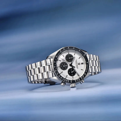 PAGANI DESIGN 2026 New Meteorite pattern dial Luxury Quartz Watch For Men Speed Sport Chronograph AR Sapphire crystal Wristwatch