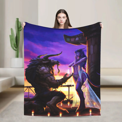 WOW World of Warcraft deke, kvalitetni mekani prekrivači za posteljinu, zimski dječji pokrivač za spavaću sobu, originalni prekrivač za krevet