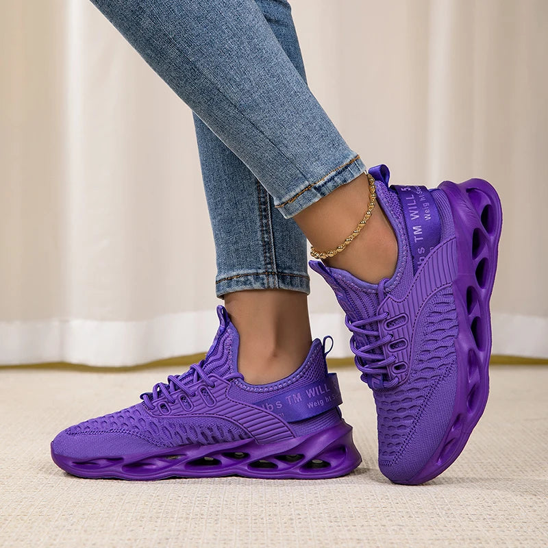 Zapatillas deportivas de moda para mujer, zapatillas con plataforma, zapatos planos de primavera-invierno, zapatillas de running para mujer, tallas grandes, 43