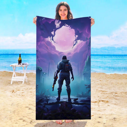 Game F-Fortnites Beach Towel Hotel Towels Bathroom Sauna Spa Playa Travel Swimming Pool For Home Baby Bath Microfiber Gym Shower