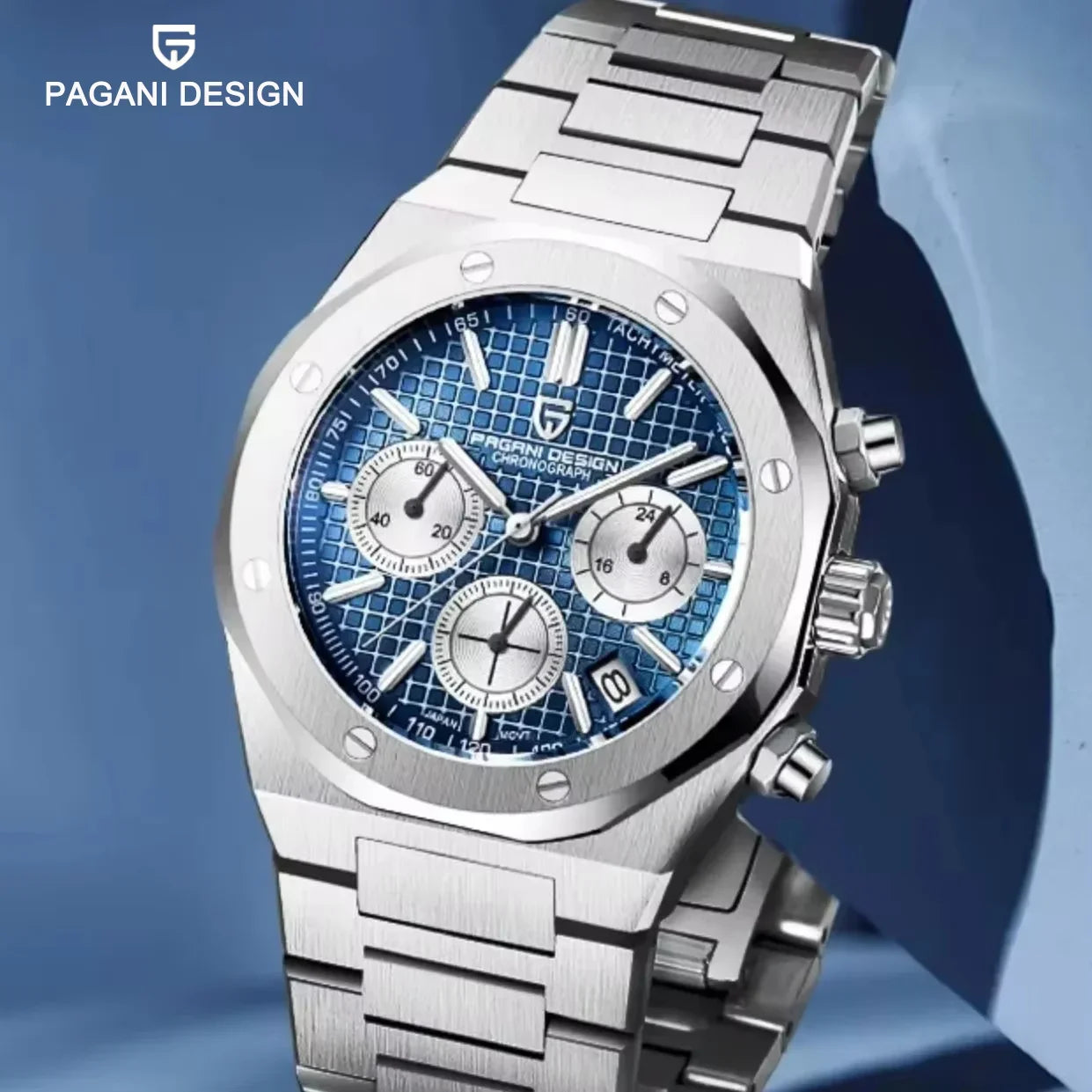 PAGANI DESIGN PD1707 Men's Quartz Watches 40MM Stainless Steel Sapphire Glass Top Brand Watch Gift for Men Reloj Hombre 2024 New