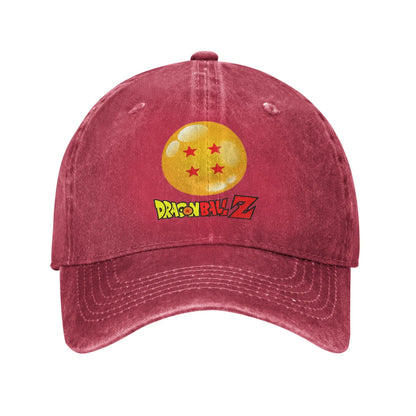 Star Dragon Sphere Anime Goku Unisex Style Baseball Caps Dragon Ball Distressed Denim Hats Cap Outdoor Adjustable Fit Sun Cap