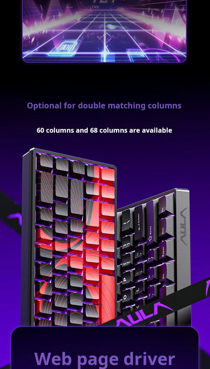AULA WIN60 HE Wired Connection Magnetic Axis Keyboard RT Custom Mechanical Keyboard for E-sports Games 8K Polling Rate